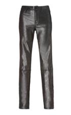 Nour Hammour Metallic Leather Pants