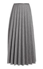 Moda Operandi Peter Do Pleated Cotton-blend Midi Skirt