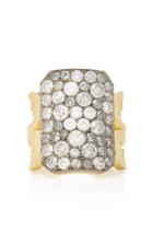 Sylva & Cie Ten Table 18k Gold Diamond And Sterling Silver Ring