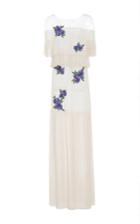Tadashi Shoji Corded Lace Dress With Embroidered Fleur Applique