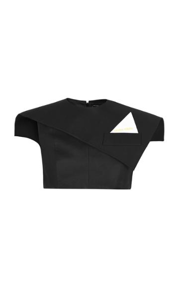 George Keburia Asymmetric Cropped Top