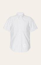 Thom Browne Striped Cotton Oxford Shirt Size: 1