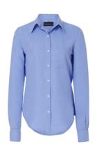 Moda Operandi Brandon Maxwell Classic Button-down Satin-linen Shirt Size: 4