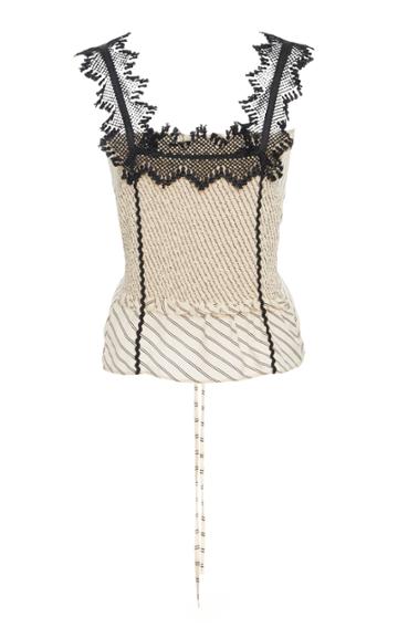 Lug Von Siga Sleeveless Embroidered Lace Top