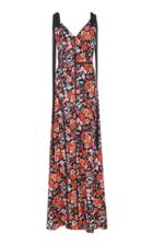 Goen.j Floral Printed Paneled Maxi Dress