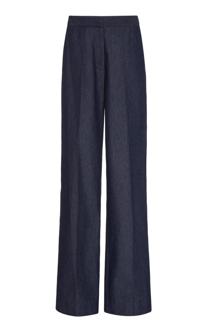 Moda Operandi Prabal Gurung Pintucked Cotton Straight-leg Pants Size: 0