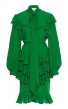 Moda Operandi Michael Kors Collection Ruffled Silk-georgette Dress Size: 0