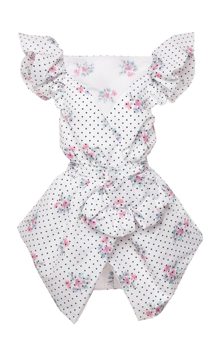Moda Operandi Philosophy Di Lorenzo Serafini Floral-print Taffeta Mini Dress Size: 3