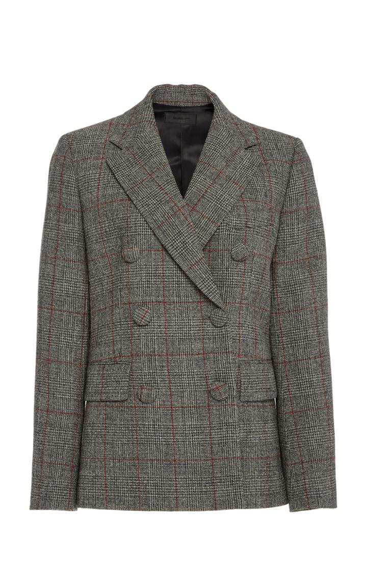Helmut Lang Prince Of Wales Wool Blazer