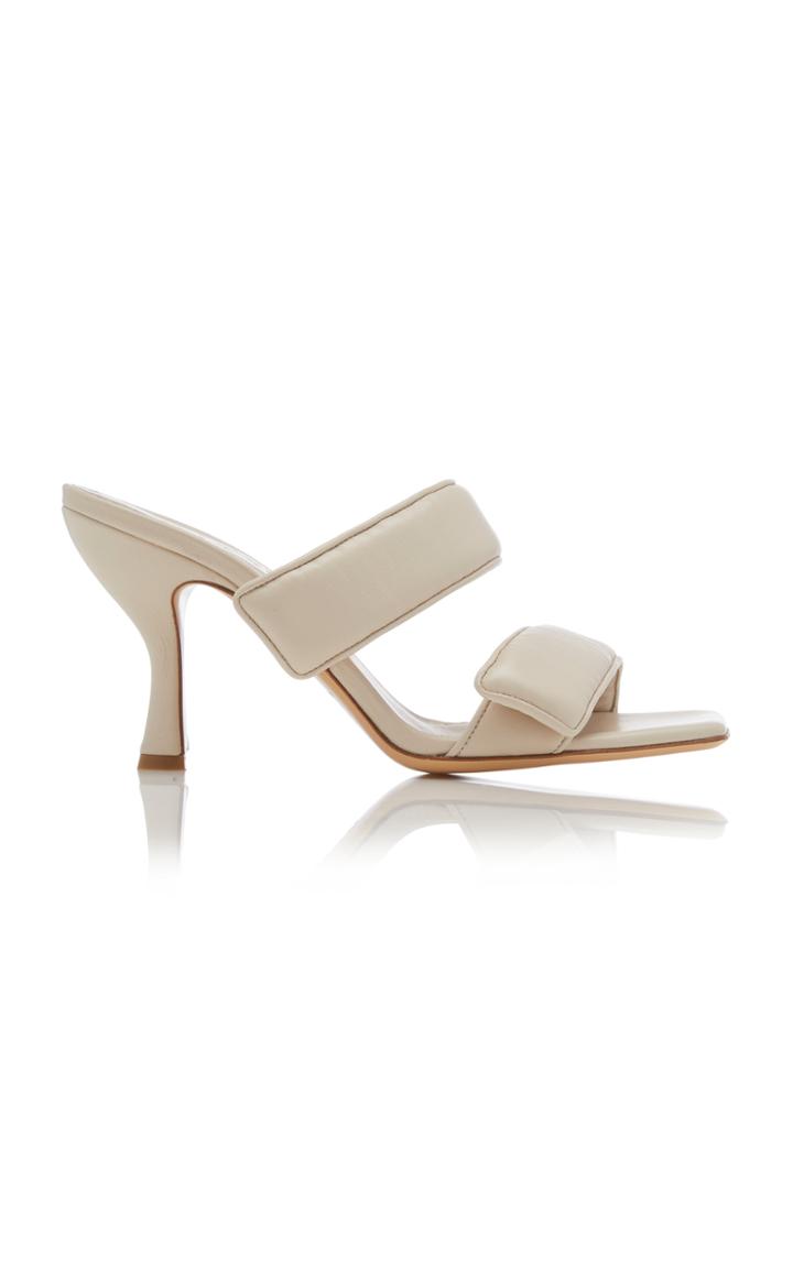 Moda Operandi Gia X Pernille Teisbaek Puffer Leather Sandals Size: 37.5