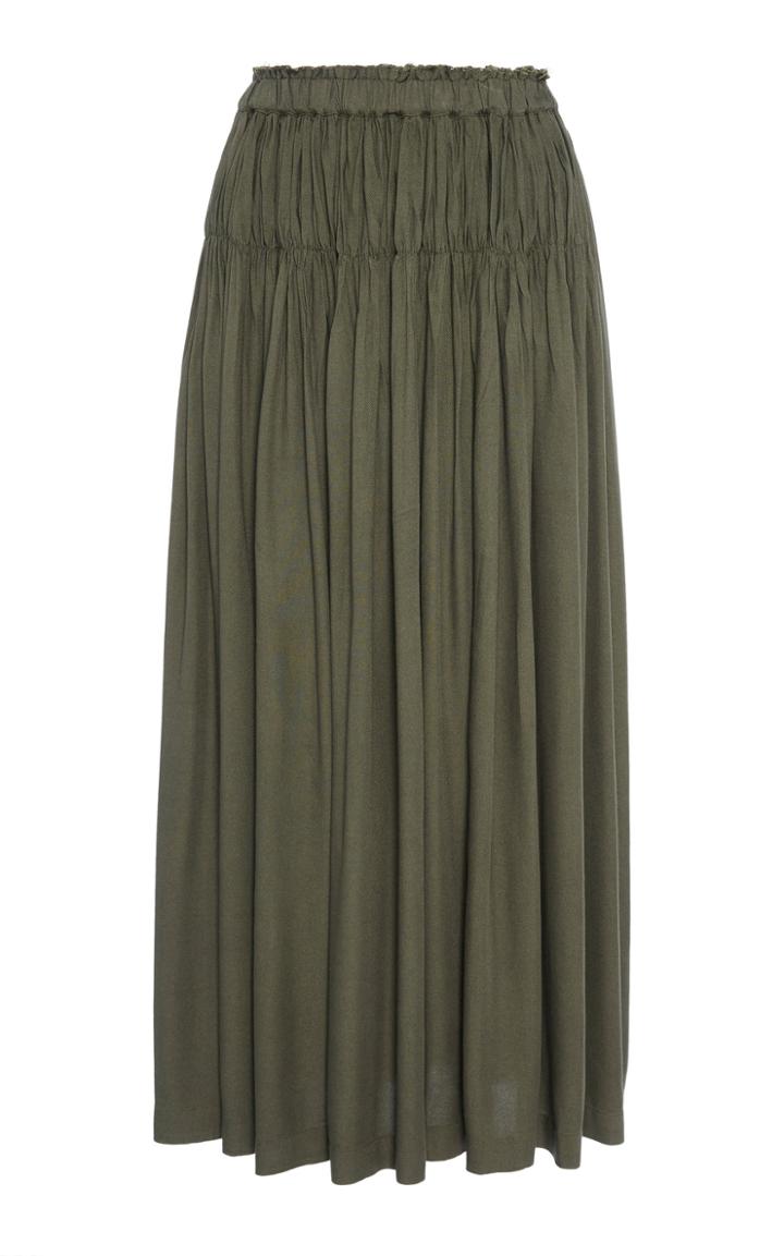 Apiece Apart Elin Shirred Skirt