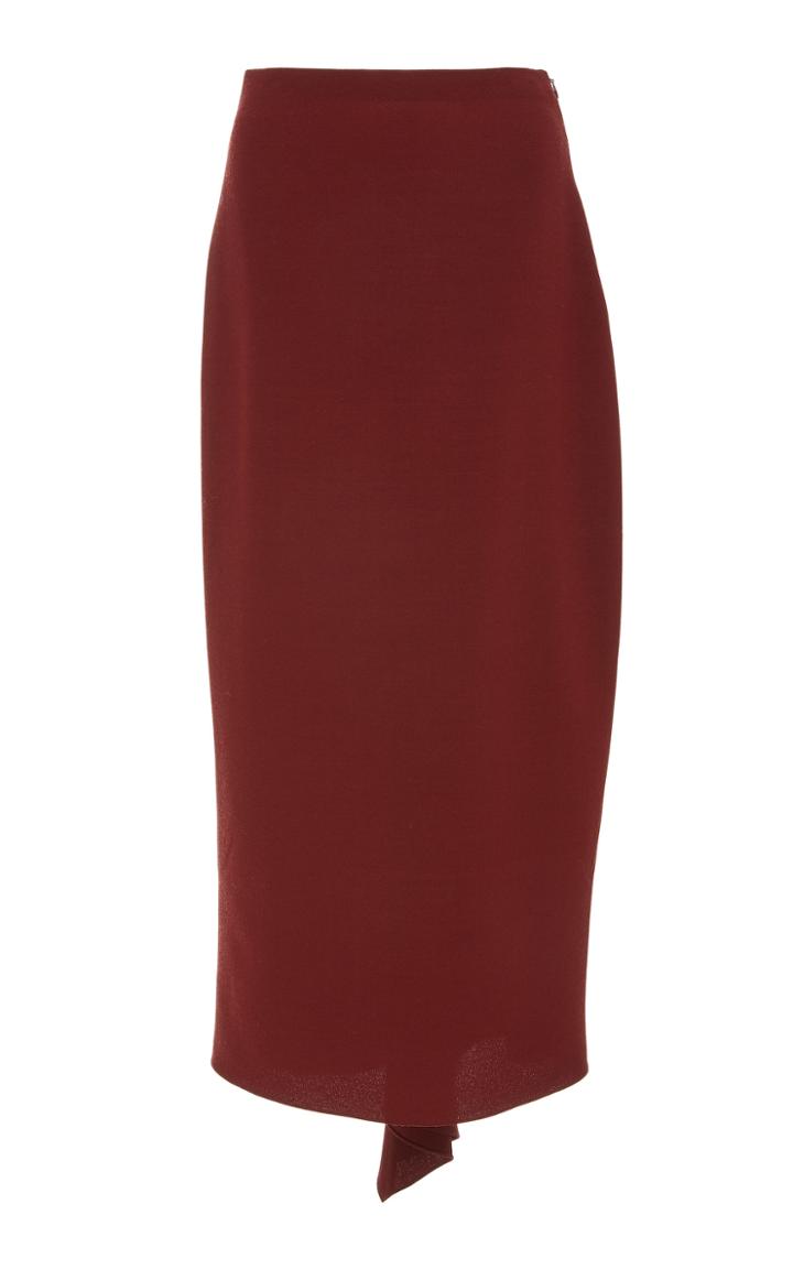 Rosetta Getty Wool Godet Back Skirt