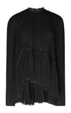 Moda Operandi Unttld Asymetric Hem Pleated Top Size: 2