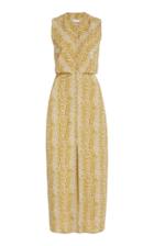 Moda Operandi Nanushka Issa Snake-effect Crepe Dress