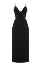 Moda Operandi Kalmanovich Crystal-embellished Cutout Velvet Satin Gown