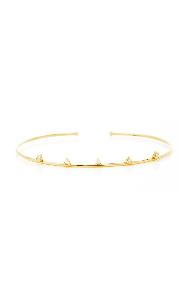 Moda Operandi Mizuki Open Five Diamond Bracelet