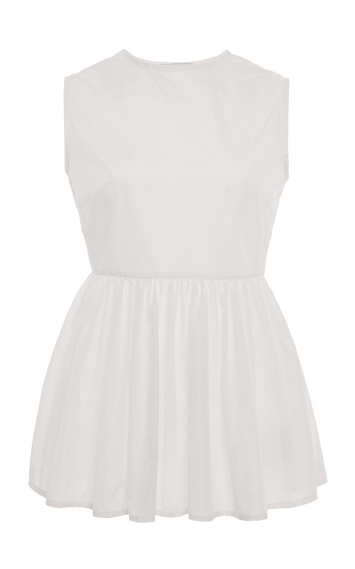 Moda Operandi Cecilie Bahnsen Hattie Poplin Peplum Top