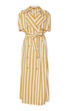 Maison Margiela Striped Sleeveless Trench Dress