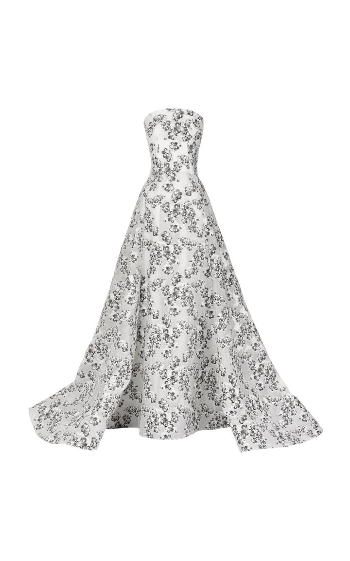 Maticevski Laurel Strapless A-line Gown