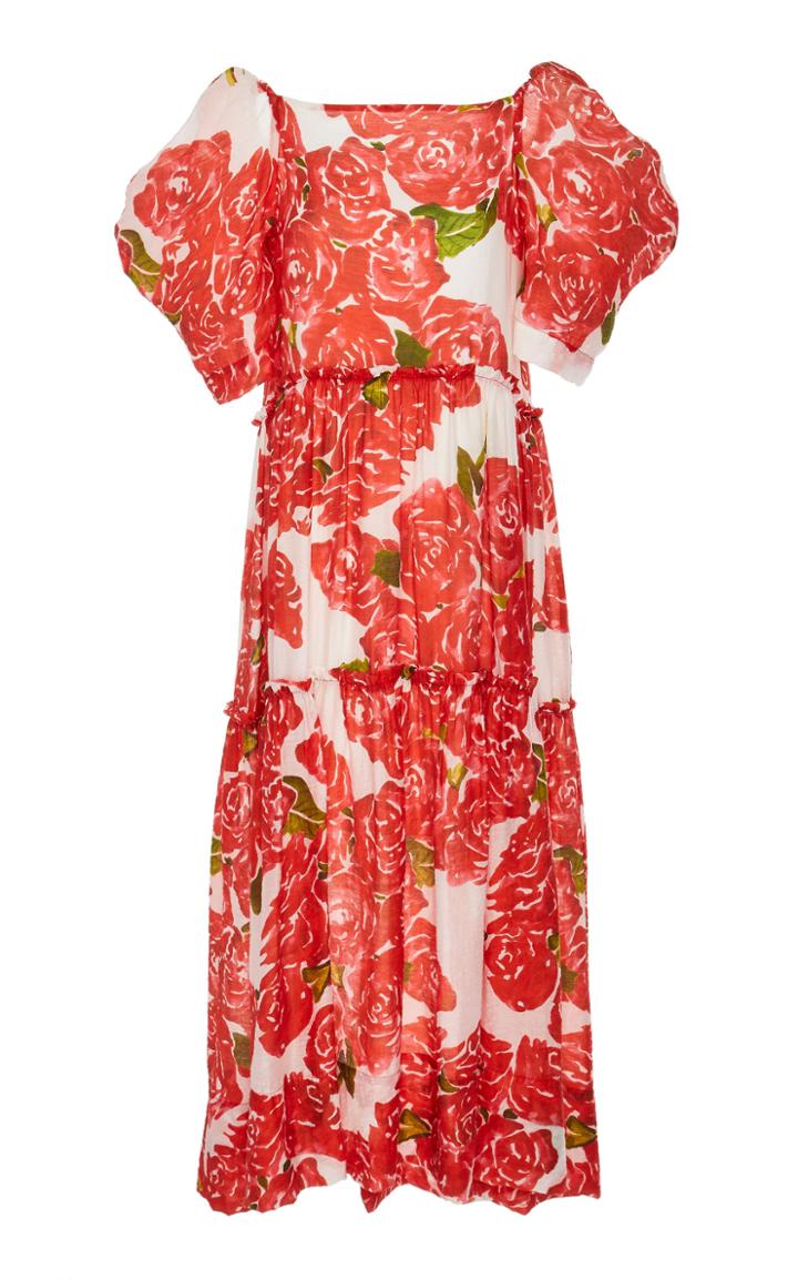 Rhode Resort Aurora Tencel Blend Floral Dress