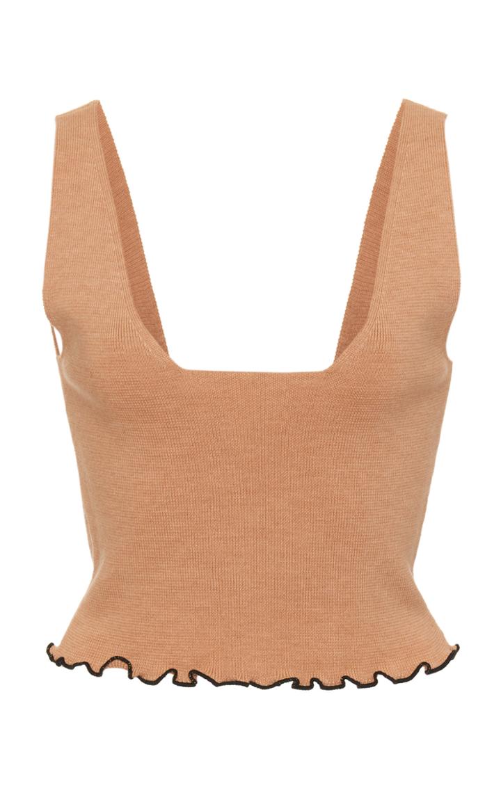 Moda Operandi Victor Glemaud Lettuce Edge Merino Wool Tank Top Size: M