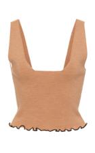 Moda Operandi Victor Glemaud Lettuce Edge Merino Wool Tank Top Size: M