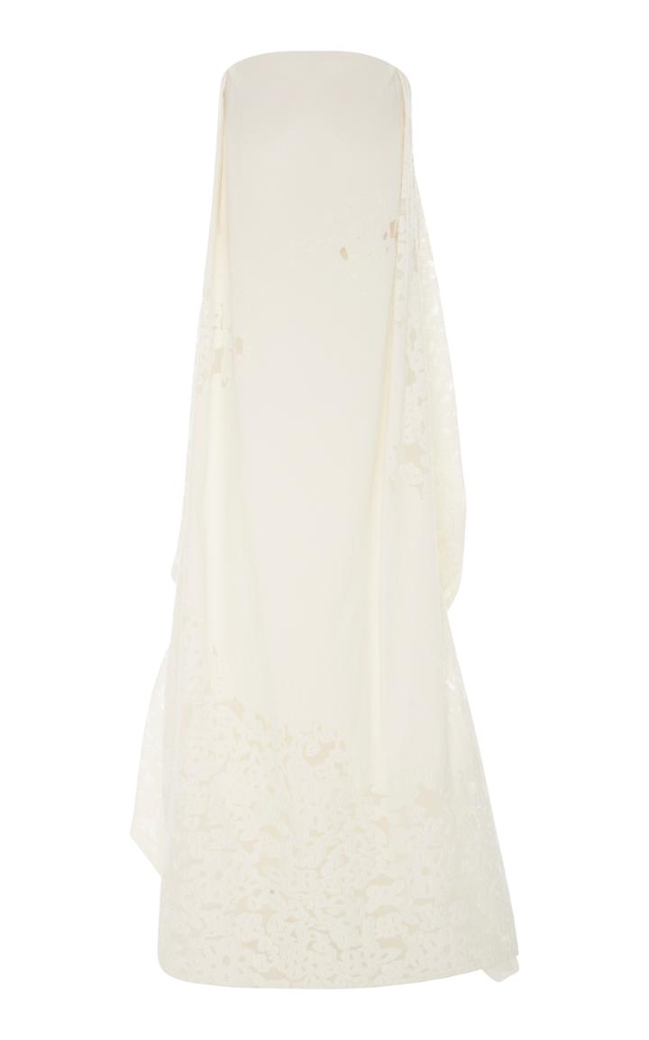 Zac Posen Transparent Jacquard Gown