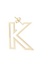 Moda Operandi K Kane 14k Yellow Gold Letter Hoop
