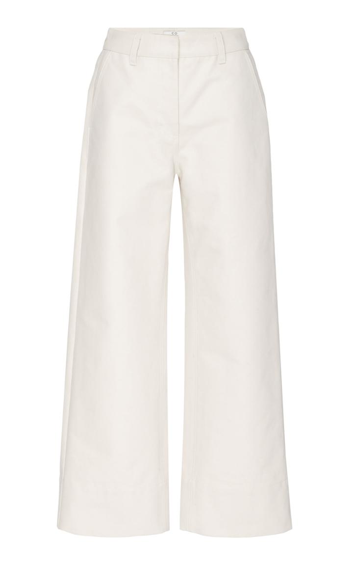 Co Cotton Twill Cropped Work Pant