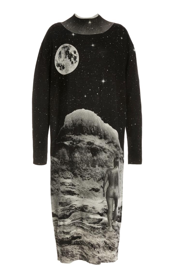 Moda Operandi Christopher Kane Mountain Lady Print Knit Dress Size: Xs