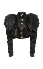 Rodarte Ruffled Leather Jacket