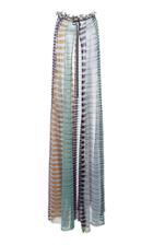 Moda Operandi Missoni Metallic Striped Chiffon Maxi Coat Size: 38