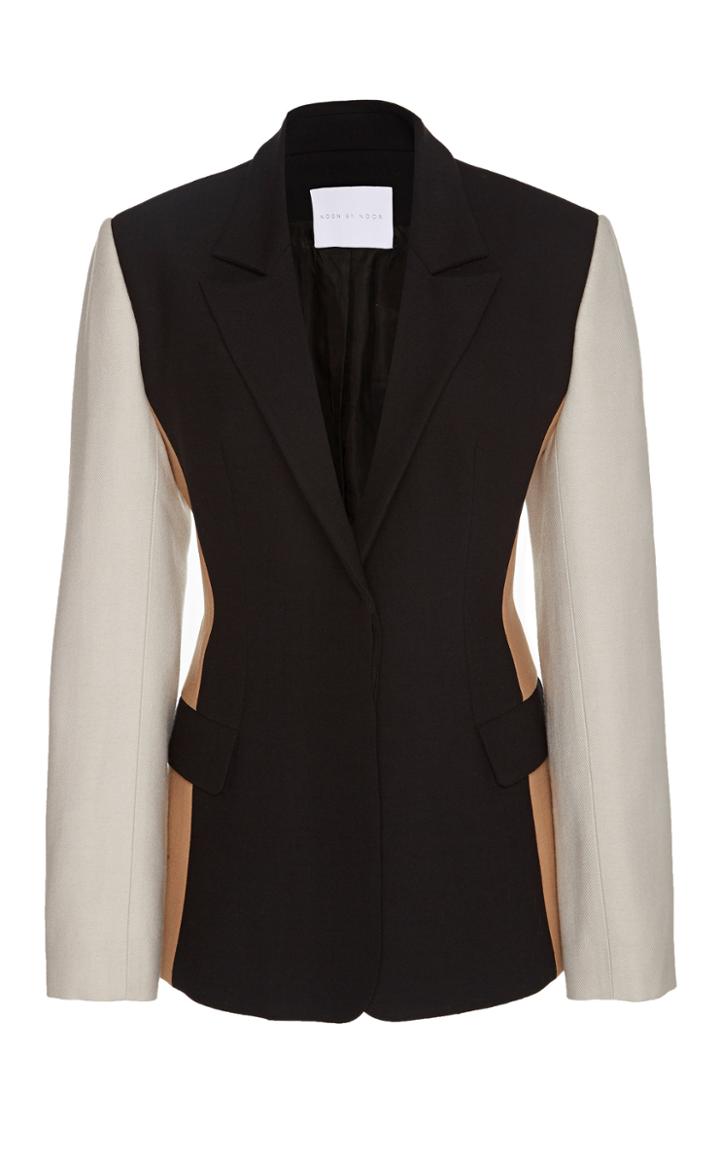 Noon By Noor Hayward Paneled Color Block Blazer