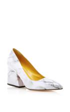 Charlotte Olympia Marble Printed Calf Leather Vendome Pumps