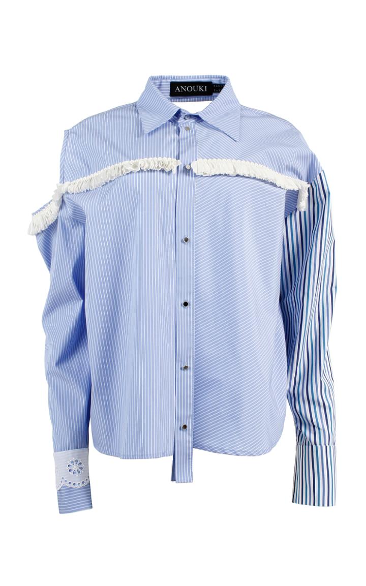 Anouki Striped Fringe Shirt