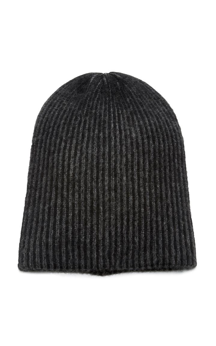 Moda Operandi The Elder Statesman Short Bunny Echo Ribbed Cashmere Beanie