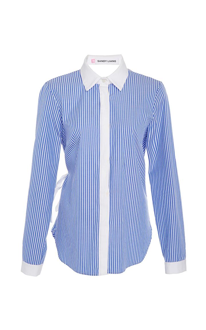 Sandy Liang Enzo Open Back Shirt
