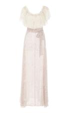 Loveshackfancy Evelyn Flutter Sleeve Maxi Dress