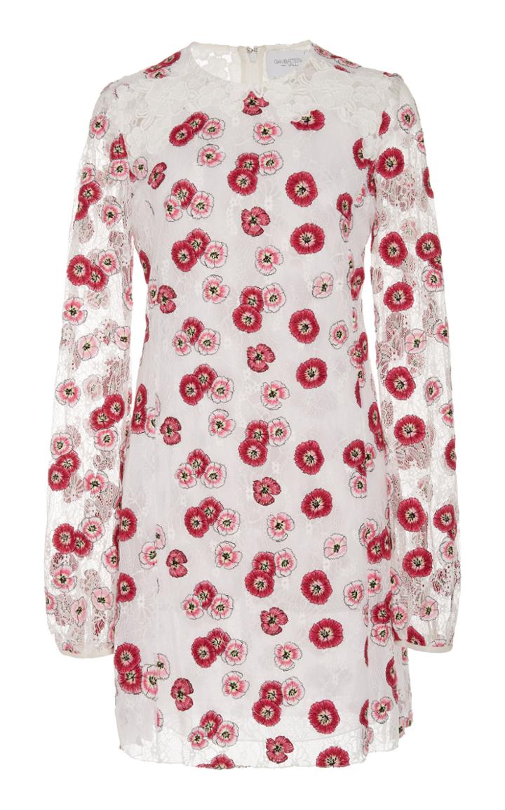 Giambattista Valli Floral-embroidered Lace Dress