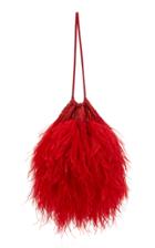 Attico Ostrich Feather Pouch