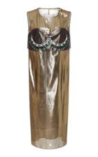 Maison Margiela Embellished Silk-organza Midi Dress