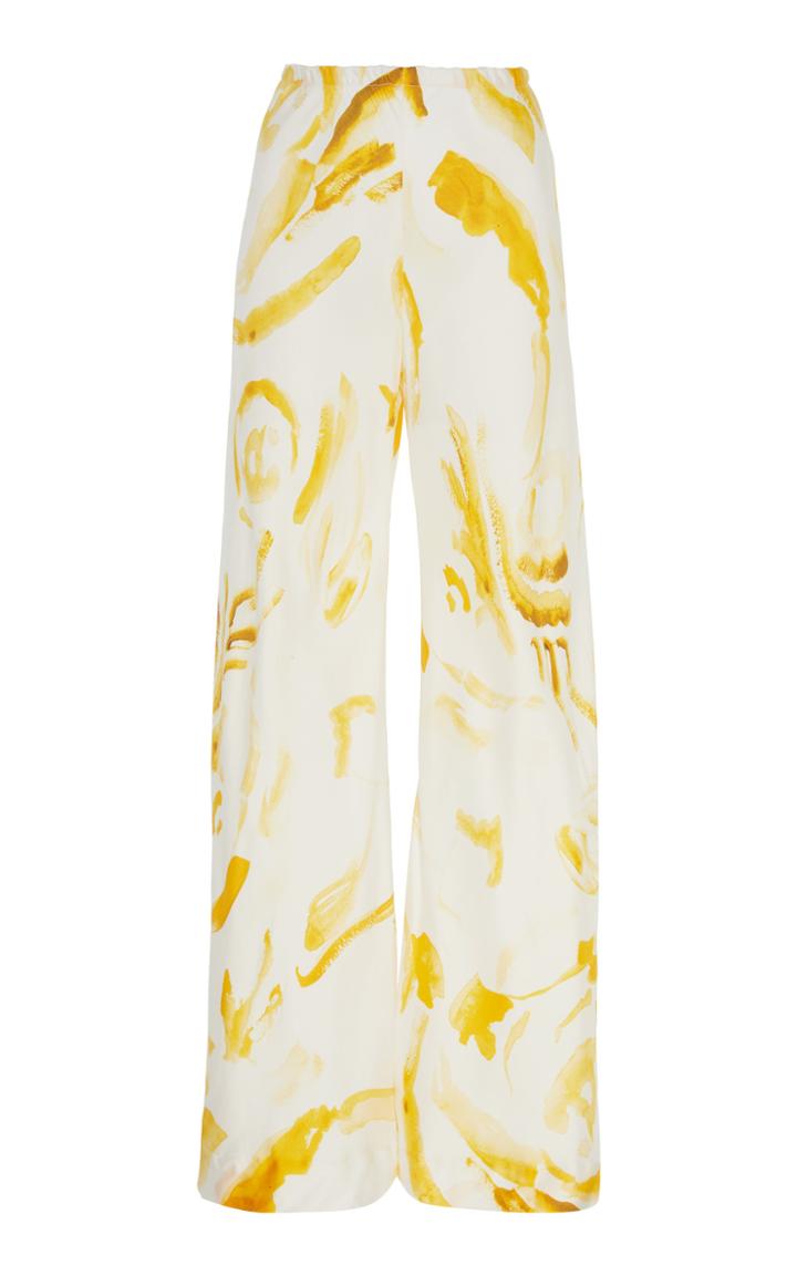 Moda Operandi Cult Gaia Stacie Printed Silk Wide-leg Pants Size: Xs