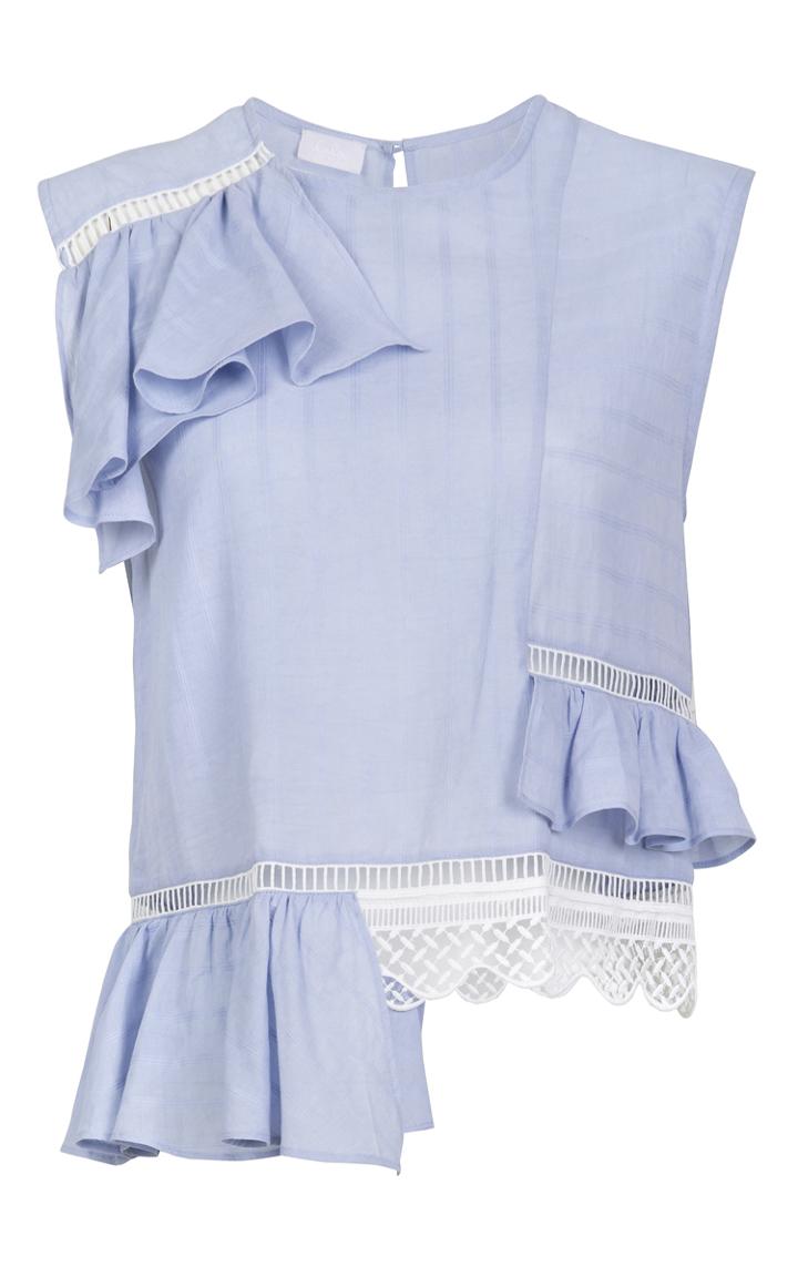 Lala Berlin Lene Ruffle Top