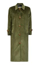 Giuliva Heritage Collection Maria Single Breasted Cotton Corduroy Coat