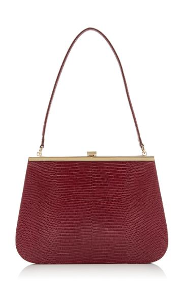 Tl 180 Anouk Lizard-embossed Leather Handle Bag