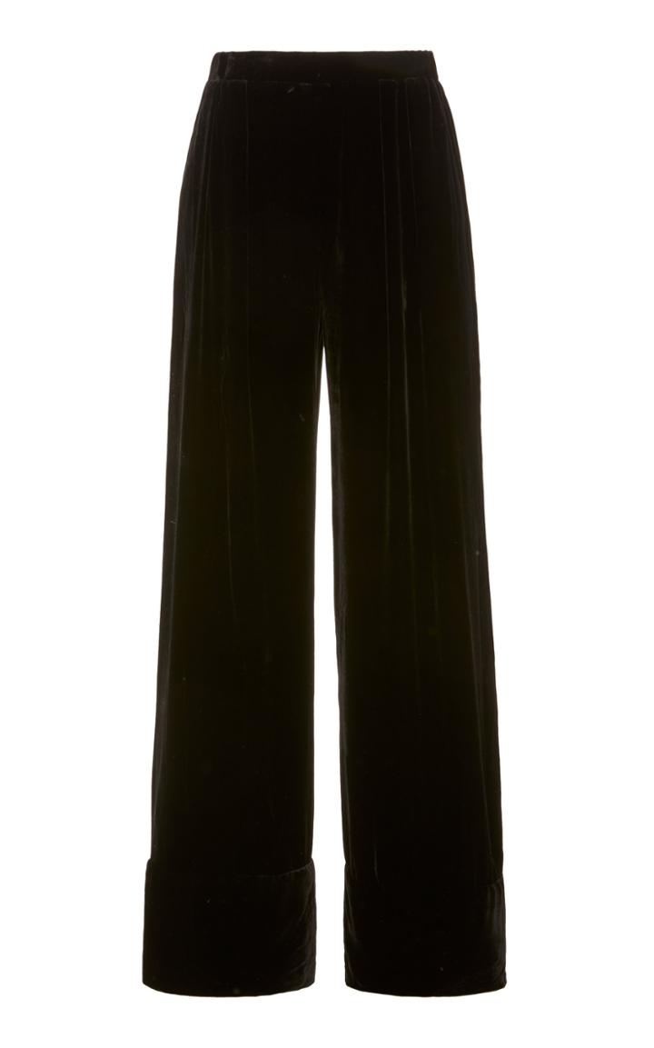 Michael Lo Sordo Relaxed Silk Velvet Lounge Pant