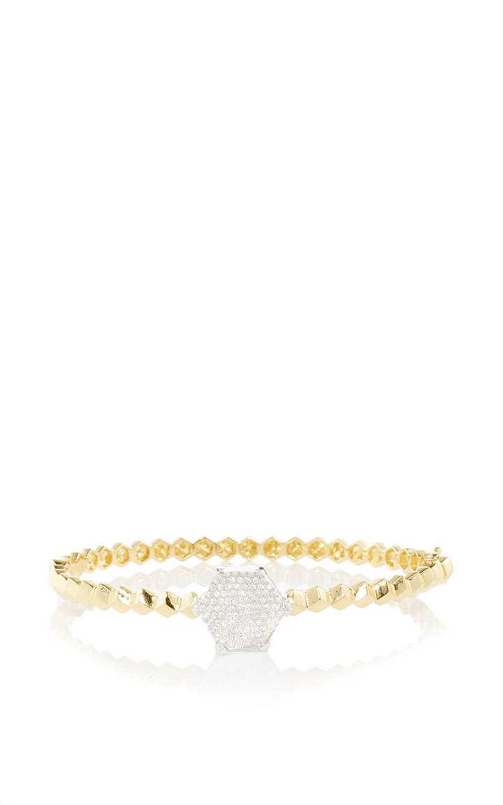 Paolo Costagli Brillante Valentina White Topaz And Diamond Bangle
