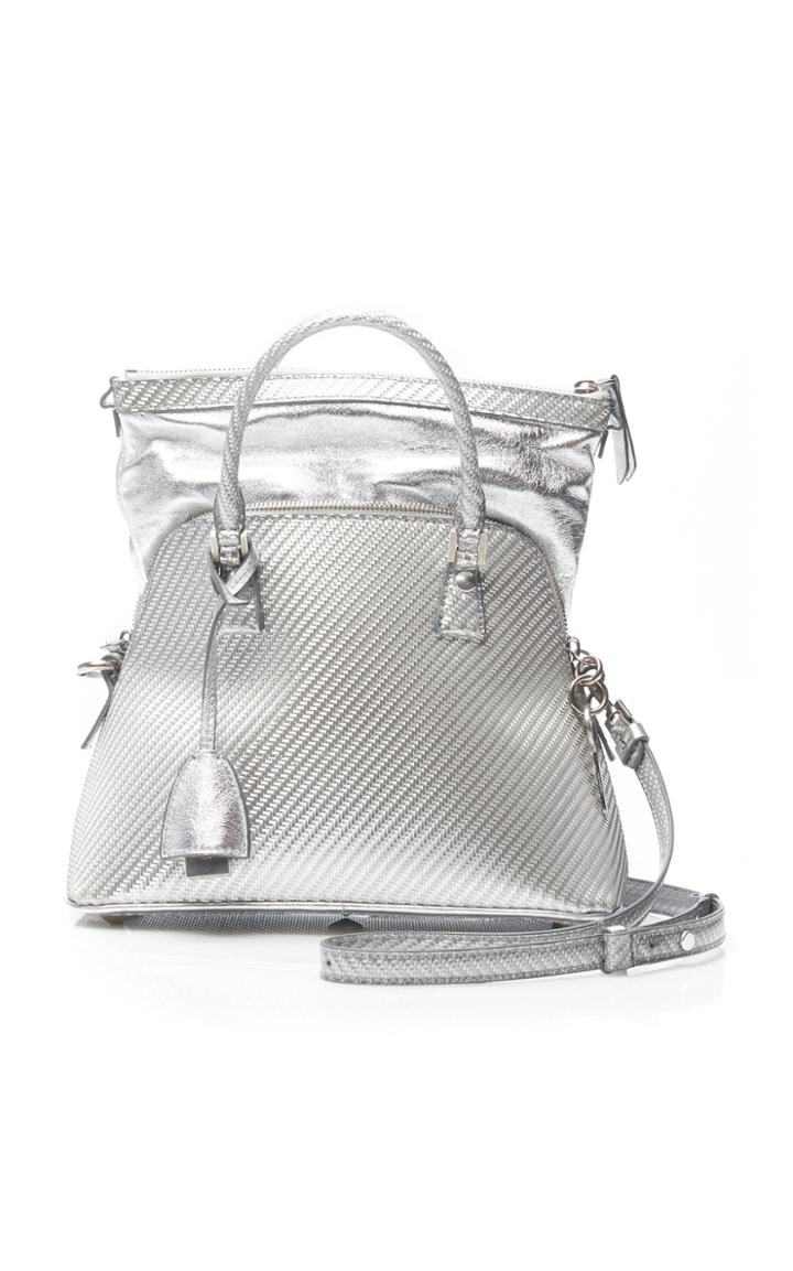 Maison Margiela 5ac Textured Leather Top Handle Bag