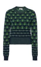 Carven Beetle Merinos Jacquard Sweater