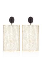 Wwake Unfinished Conversation Gold Jasper And Pearl Earrings